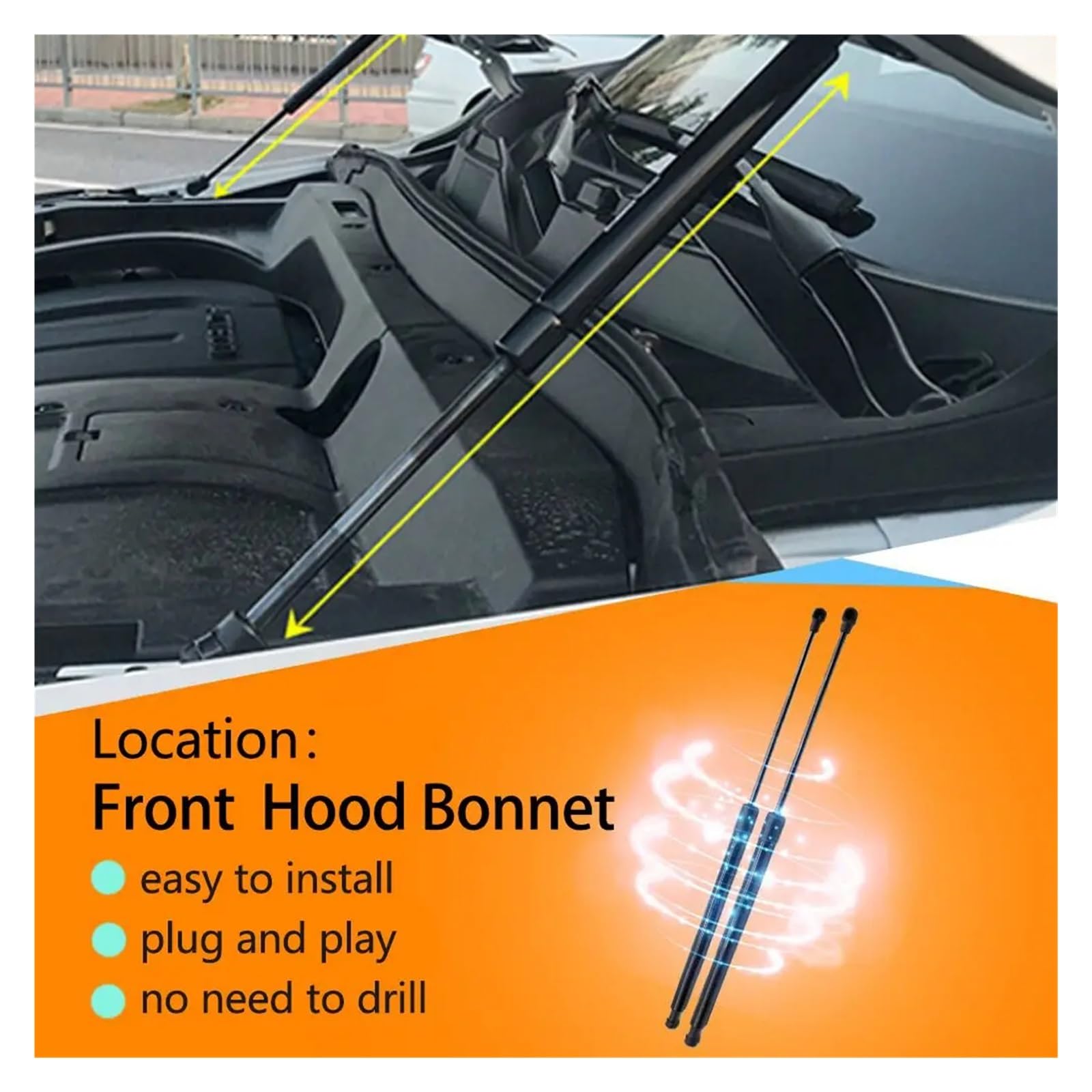 Amazon | ボンネットフードダンパー N-ONE用 JG3用 JG4用 2020 2021